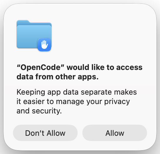 Security prompt from hell